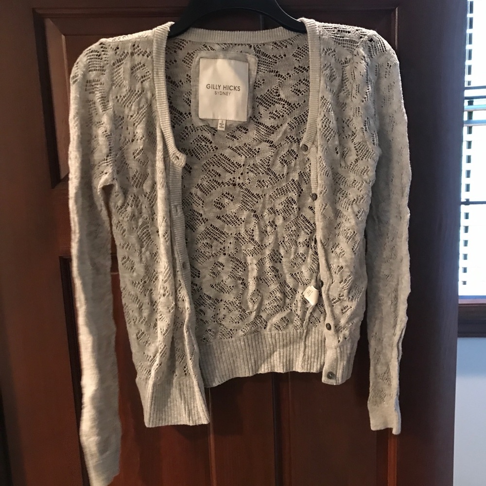 gilly hicks button down cardigan/sweater SMALL